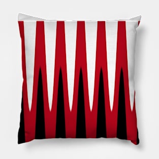 Wave Design Red Pillow