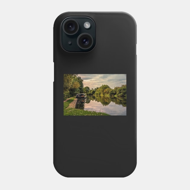 Reflections at Midgham Lock Phone Case by IanWL