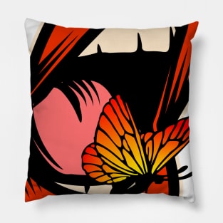 butterfly mouth Pillow