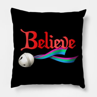Believe Polysexual Pride Jingle Bell Pillow