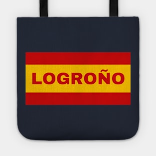 Logroño City in Spanish Flag Colors Tote