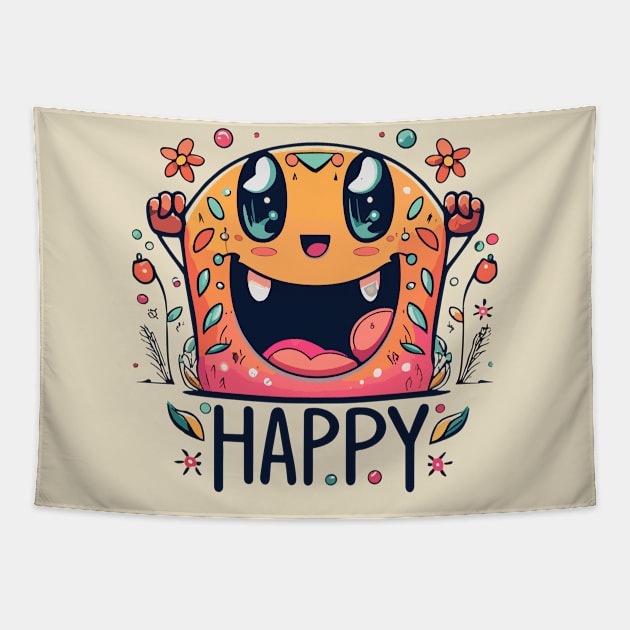 Happy Always Tapestry by UnniqDesigns