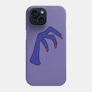 CREEPY SPOOKY GOTHIC CLAW HAND Blue Red from my Cabinet of Curiosities - UnBlink Studio by Jackie Tahara Phone Case