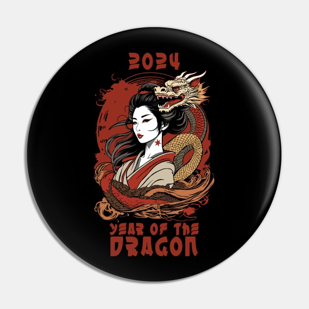 Chinese New Year | 2024 Year Of The Dragon Pin by TMBTM