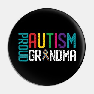 Proud Autism Grandma Autism Awareness Pin