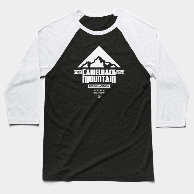 Camelback Mountain (Silhouette) - Arizona - Baseball T-Shirt | TeePublic