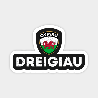 Dreigiau Wales Cymru Magnet