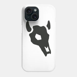 Simple Bull Cow Skull Emblem Phone Case