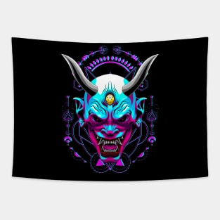 oni japanese demon samurai Tapestry