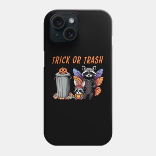 Halloween Raccoon Duo - Trick or Trash Phone Case