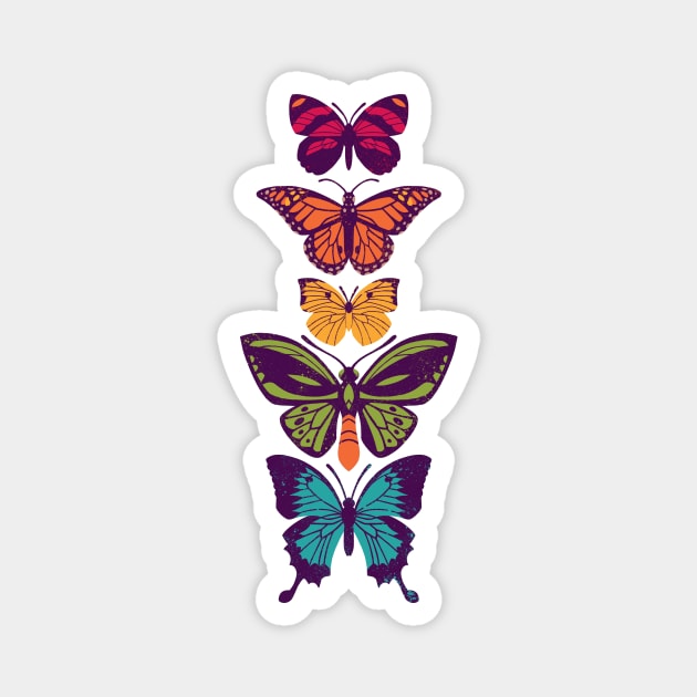 Butterfly Spectrum Magnet by Waynem