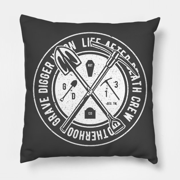 Grave Digger Vintage Design Pillow by Jarecrow 