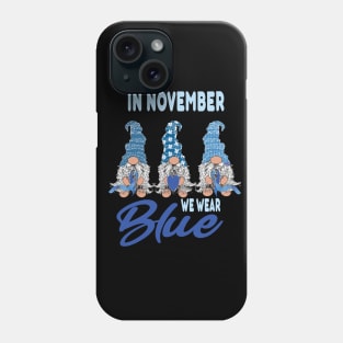 In november we wear Blue Diabetes awareness. Phone Case