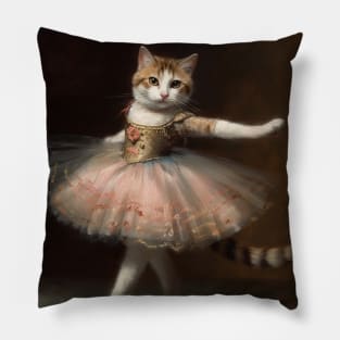 Ballet cat 3 Pillow