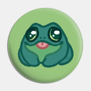 Green Froggy Pin