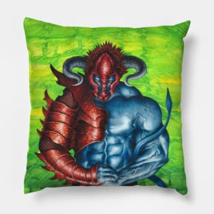 Warrior demon - fanasy art - monster art Pillow