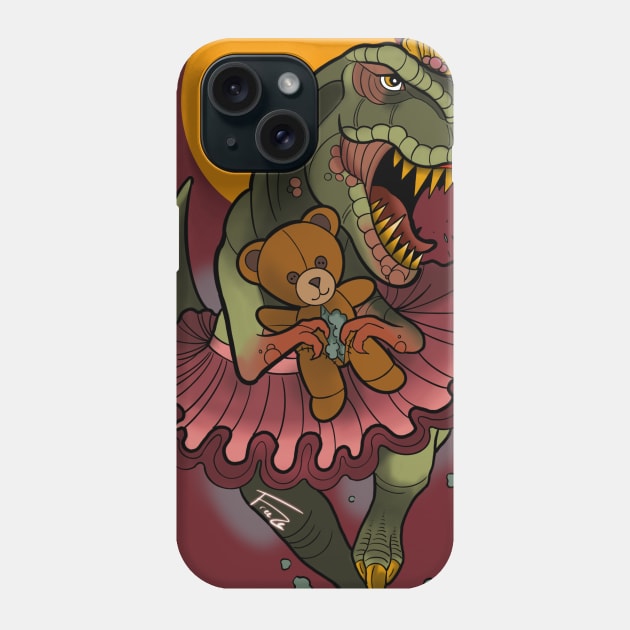 Pretty Princess T-Rex Phone Case by freezethecomedian