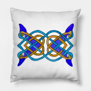 Bi-coloured Celtic tracery Pillow