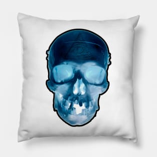 Illuminati Skull Pillow