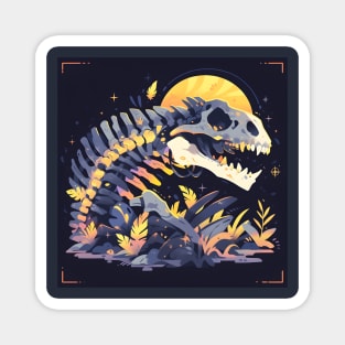 Mystery dinosaur skeleton Magnet