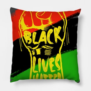 Black lives matter Juneteenth celebration fist Pillow