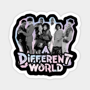 A Different World - vintage black and white Magnet