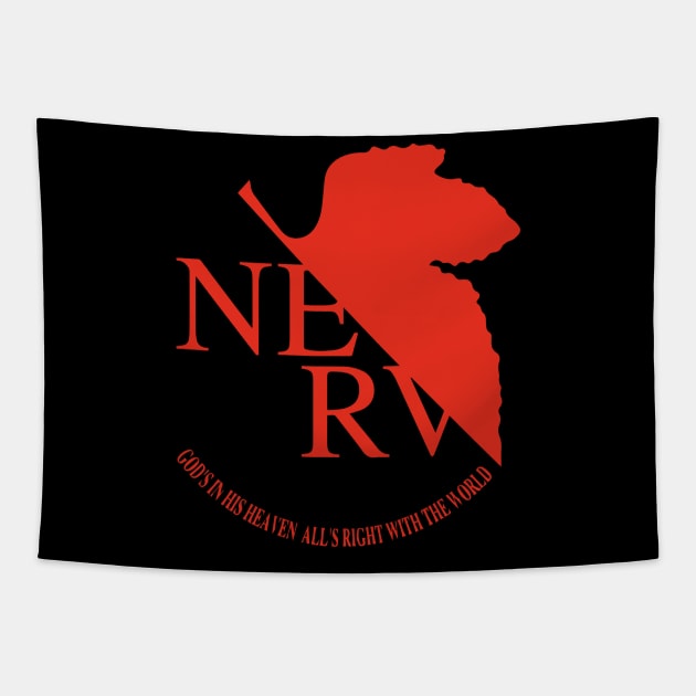 Nerv Logo Tapestry by Aonaka