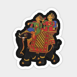 Indian folk art wall print Magnet