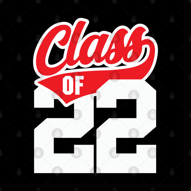 Class of 22 Graduation Athletic 2022 College Graduate by DetourShirts