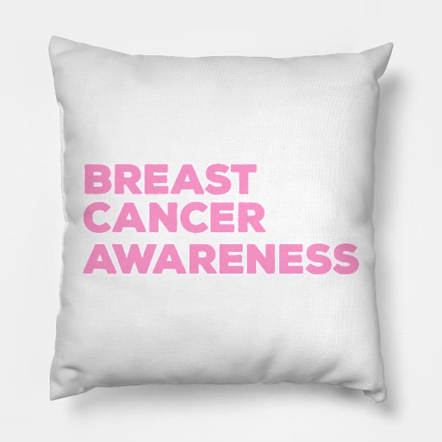 breast cancer awareness Pillow by crayonKids