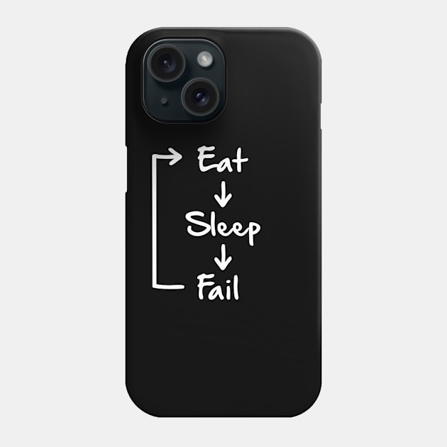 Eat Sleep Fail Phone Case by rainoree