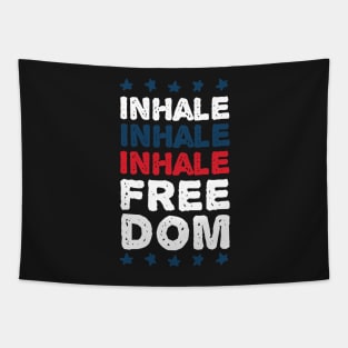 Inhale Freedom - 4th july - Independence day Tapestry