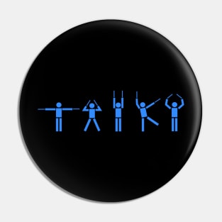 Taiko People blue Pin