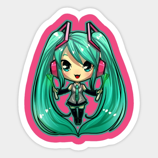 Hatsune Miku Chibi - Anime - Sticker