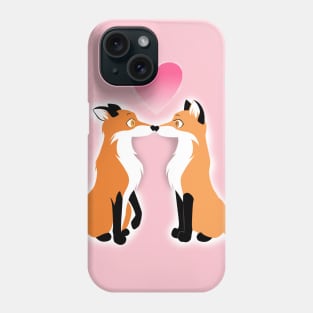 Valentines Day Foxes Phone Case