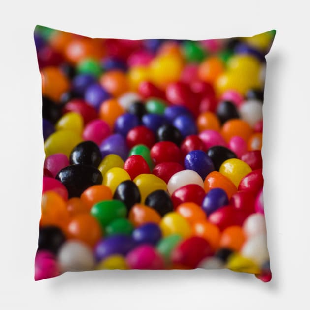 Rainbow Jelly Beans Candy Pillow by NewburyBoutique