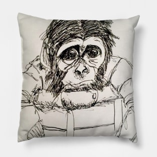 Sad Monkey Pillow