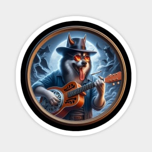 Blues dog: The devil at the crossroads Magnet