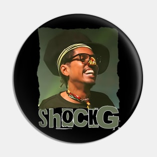 Shock G Vintage Retro Pin