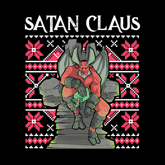 Ugly Christmas Satan Claus Satanic Santa Gothic Occult Goth by TellingTales