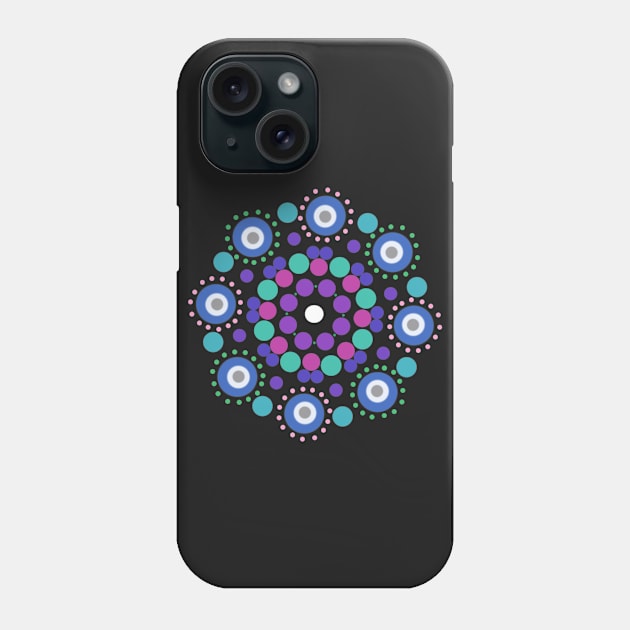 Dotty mandala pattern Phone Case by KaisPrints