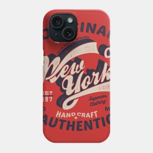 New York swoosh typography distressed Phone Case