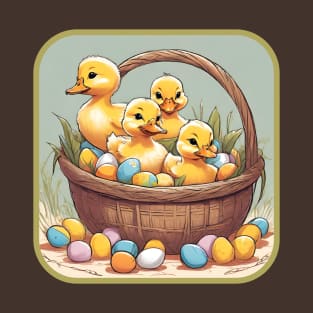 Easter Basket of Ducks. T-Shirt