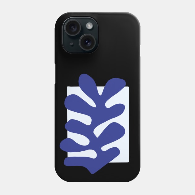 Blue Leaf Painting Phone Case by isstgeschichte