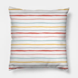 Small colored lines Pillow