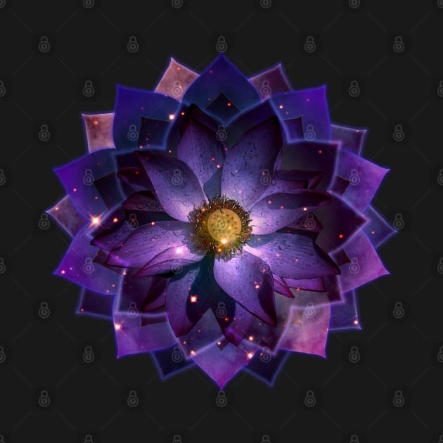 Mystical Lotus flower Mandala, New Age by Dream and Design