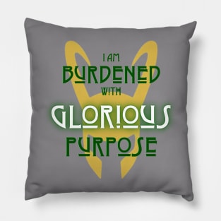 Glorious Purpose (dark text) Pillow