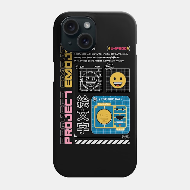 Emoticon Grinning Face Phone Case by idbihevier