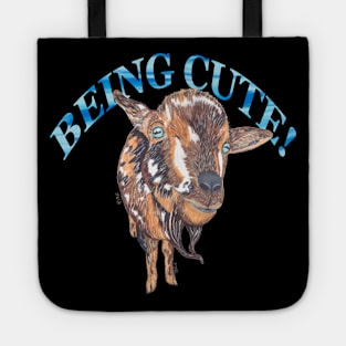 WEST AFRICAN DWARF GOAT BEING CUTE Tote