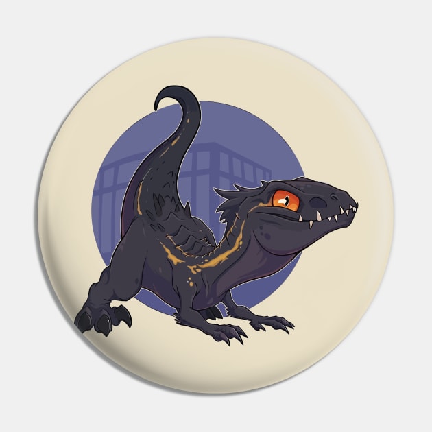 Supreme Indoraptor: Wild Elegance Pin by WorldDinosaurs